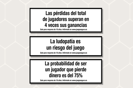 Algunos de los mensajes de advertencia que se proponen